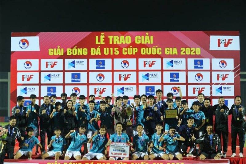 U15 PVF đăng quang ngôi vô địch mùa giải U15 Cúp Quốc gia 